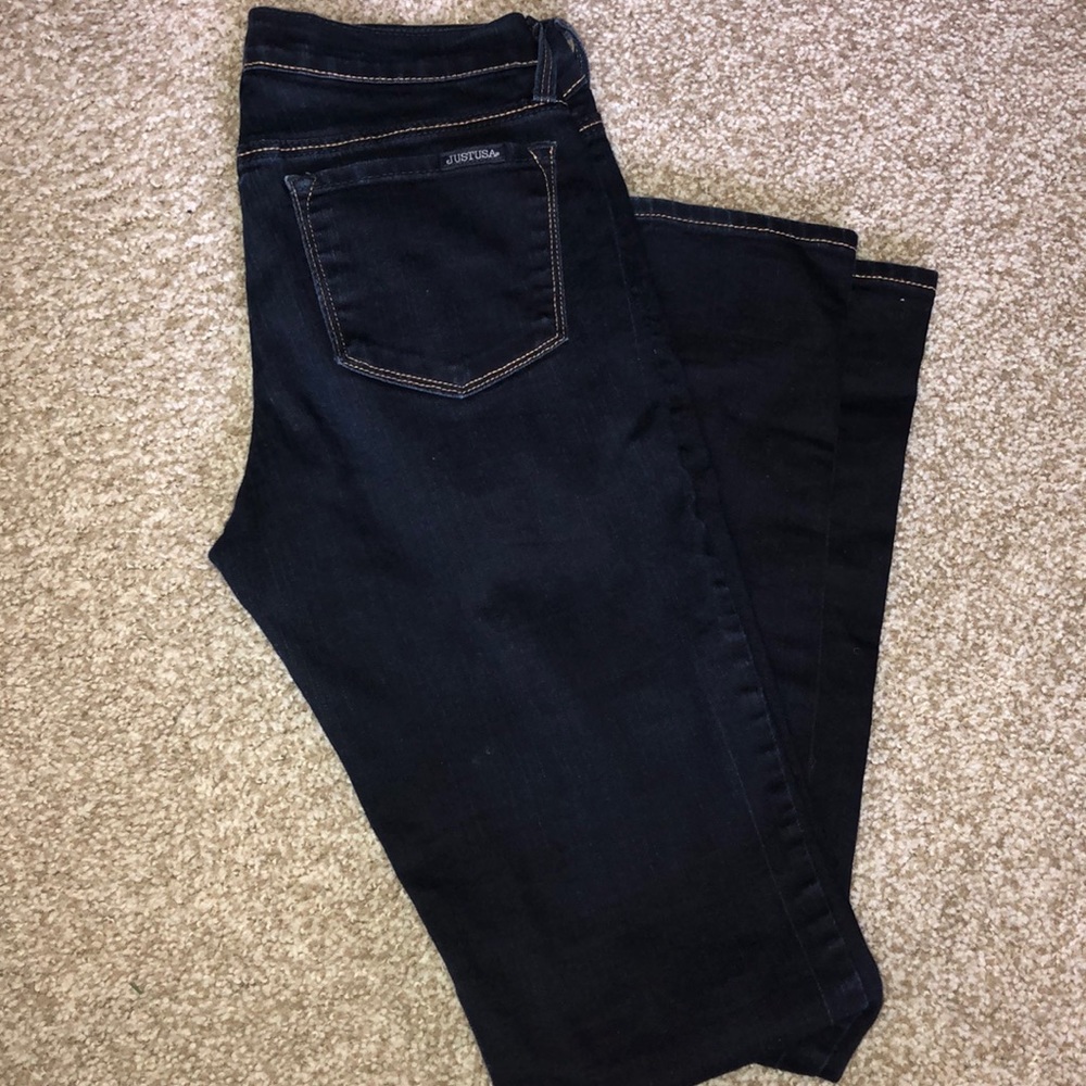 Just USA dark wash skinny jeans